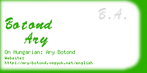 botond ary business card